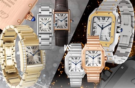 cartier tank vs santos|best men's cartier watches.